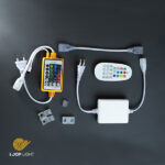 کنترلر RF ریسه RGB 220V لوپ لایت