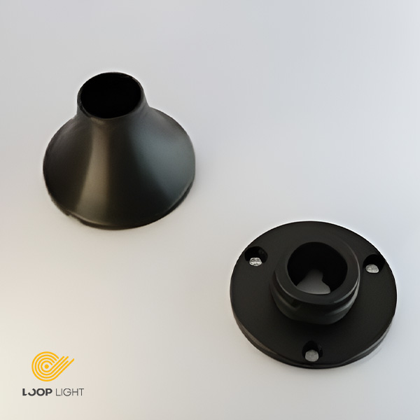 پایه آلومینیومی نصب ریسه سیلیکون 360 برای دیوار و سقف