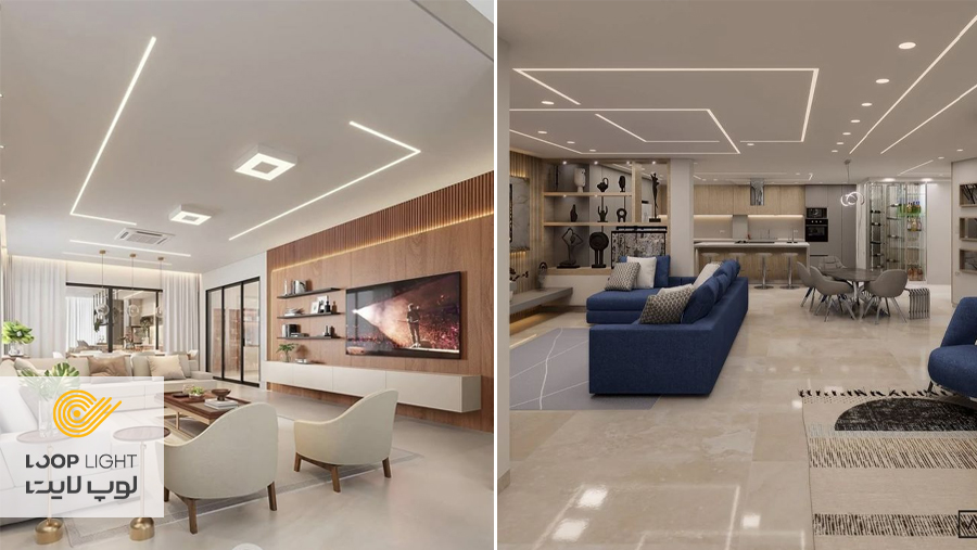 ترکیب لاین نوری با سایر منابع روشنایی